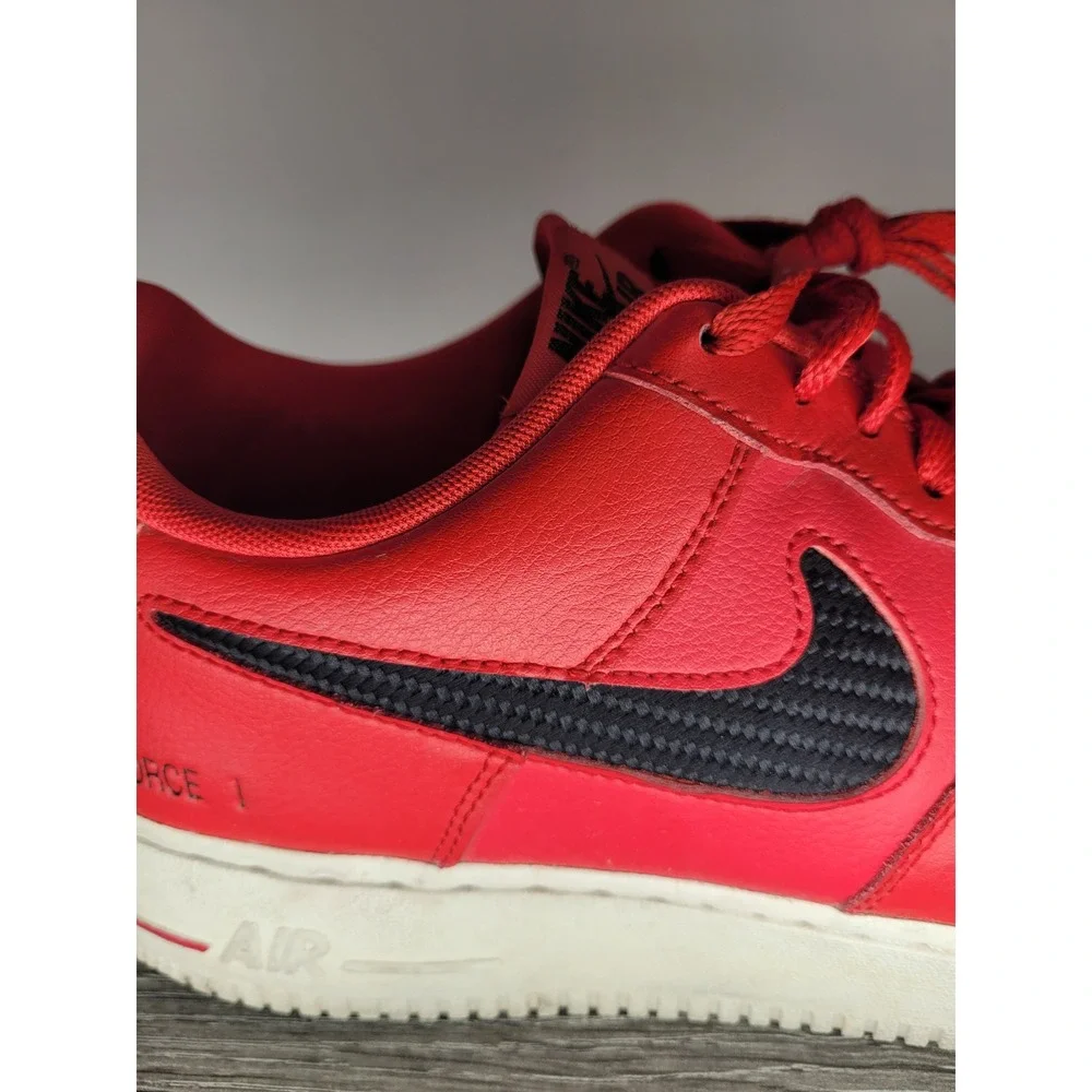 Nike Air Force 1 Low LV8 University Red Carbon Fiber Swoosh CZ7377-600 Men's 11